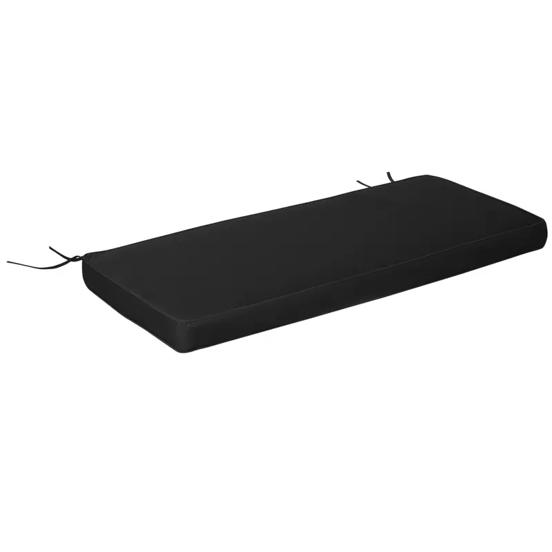 2-Seater Outdoor Bench Cushion For Patio Swings And Loveseats – 120 X 50 X 8 Cm, Black 1