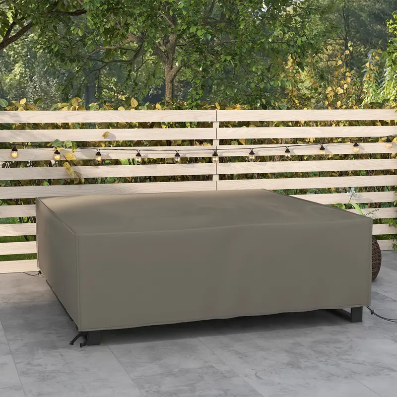 600D Oxford Waterproof Square Patio Furniture Cover – 230 X 230 X 70 Cm, Grey 1