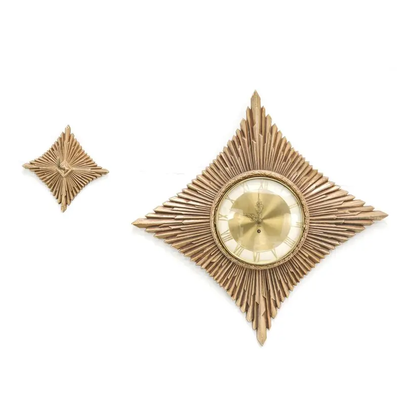 8-Day Diamond-Face Mechanical Wall Clock 1