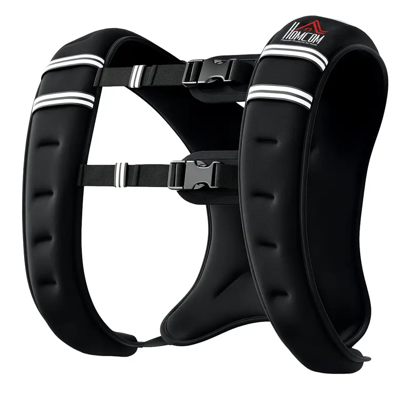 8 Kg Adjustable Weighted Vest – Reflective Fitness Vest With Pockets For Running & Training 1