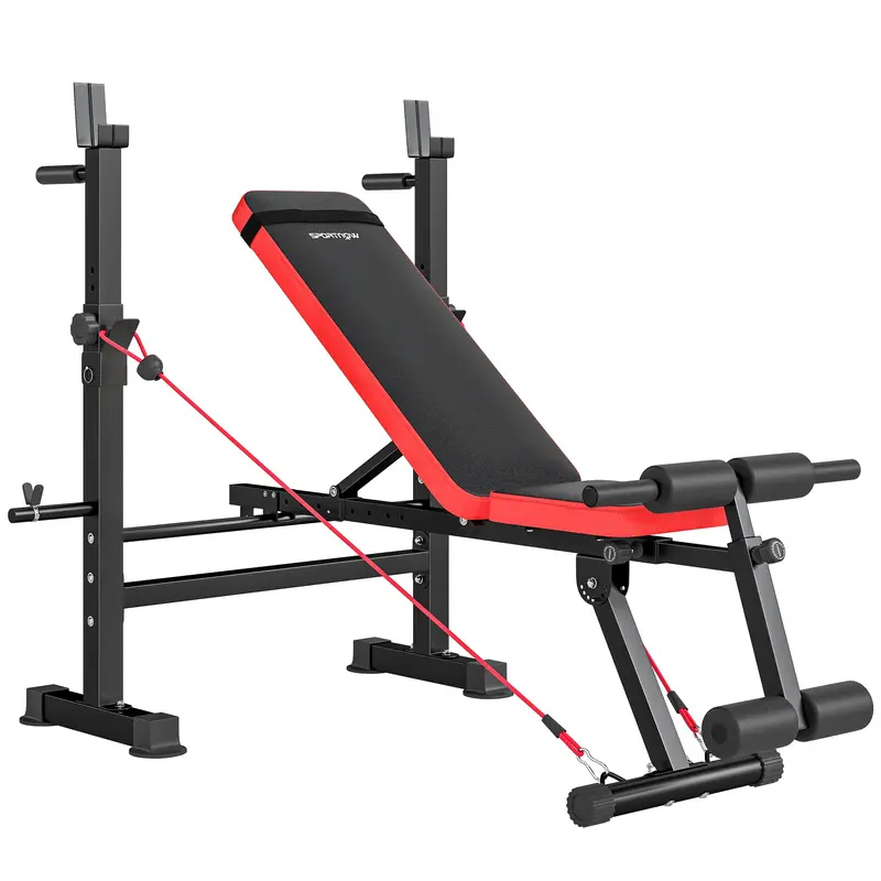 All-In-One Adjustable Weight Bench – Includes Squat Rack & Dip Station For Home Gyms 1
