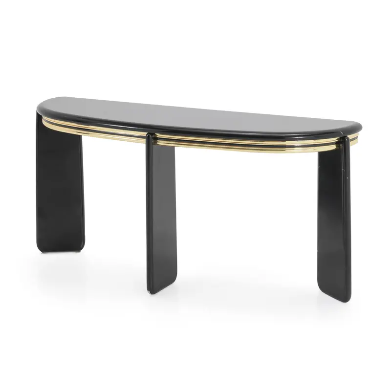 Art Deco-Inspired Black-And-Gold Console Table 1