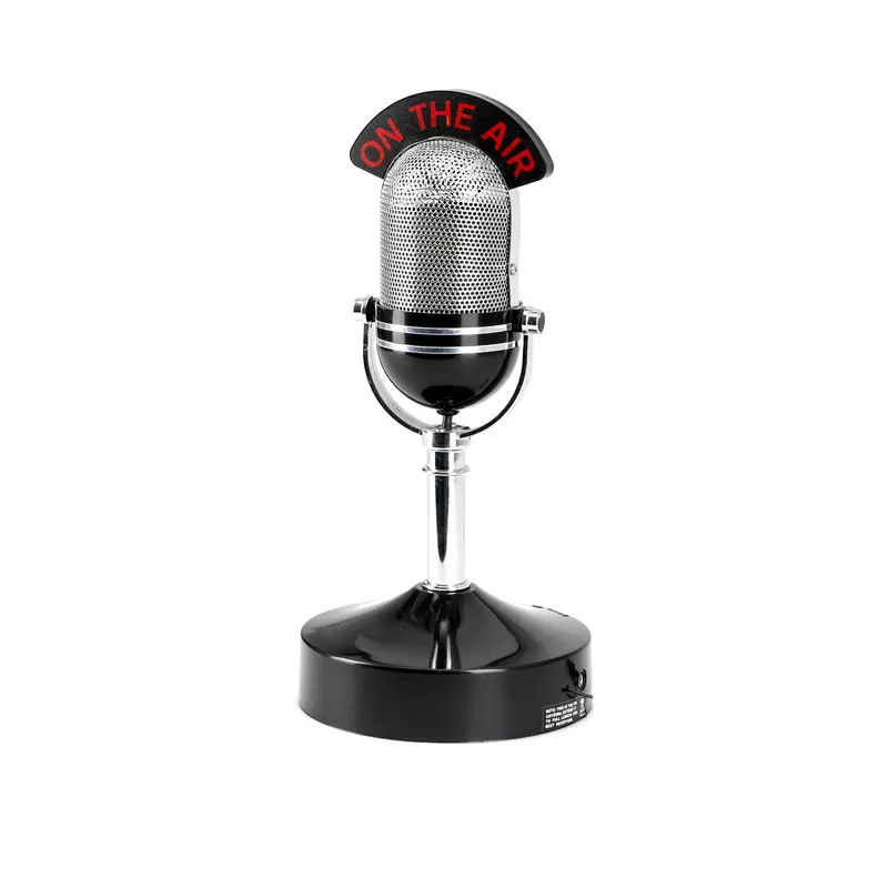 Black-And-Silver Plastic Toy Microphone 1