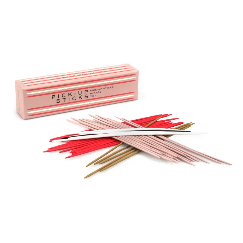 Blush Pink Pick-Up Sticks Game With Keepsake Box By A+D 1