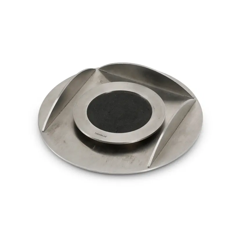 Chrome Desk Tray With Integrated Coaster 1