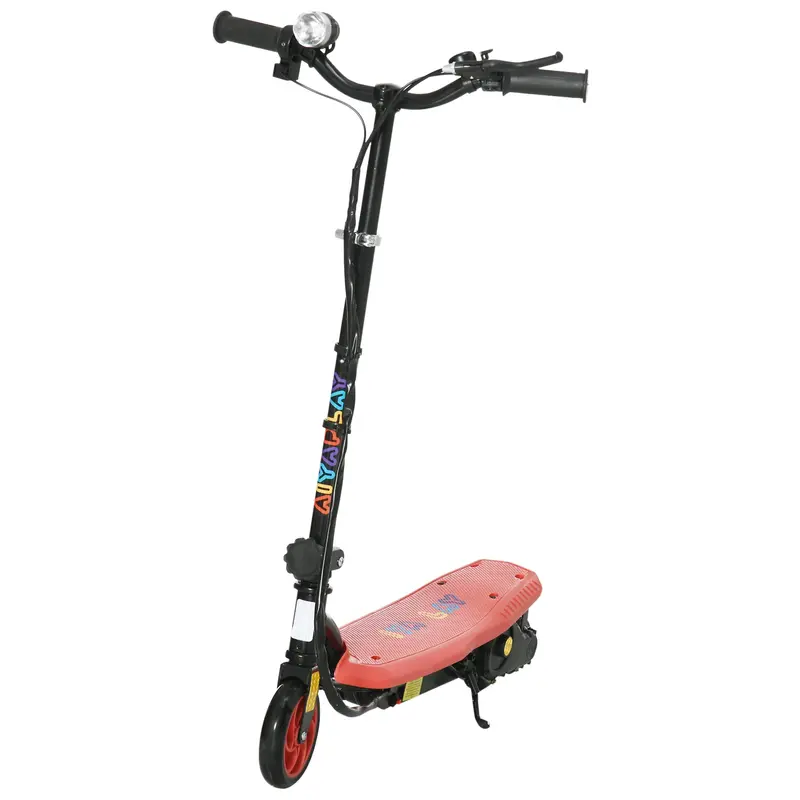 Foldable Electric Scooter For Kids Ages 7–14 – Red With Led Headlights 1