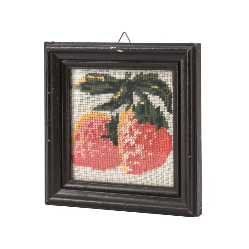 Fruit-Themed Needlepoint Art Print #1 (A+D) 1