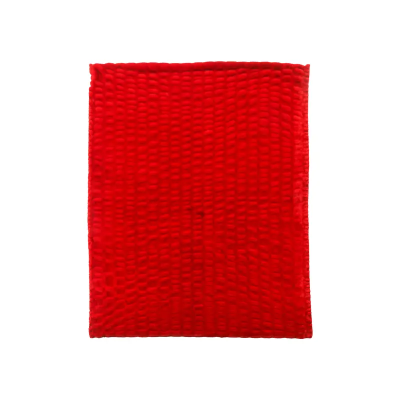 Large Textured Red Ripple Throw Blanket 1