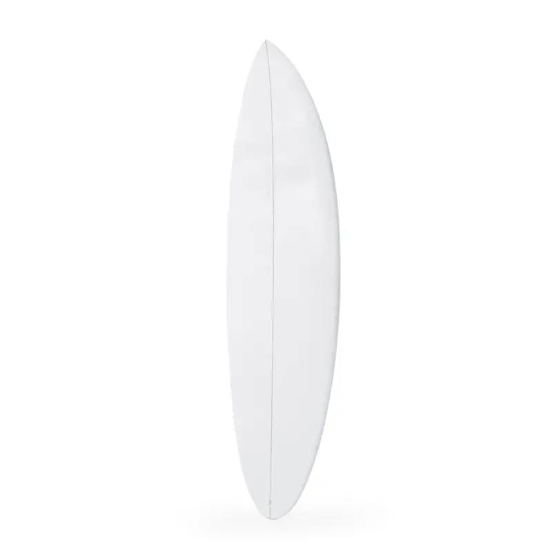 Minimalist Matte White Surfboard Display Piece 1