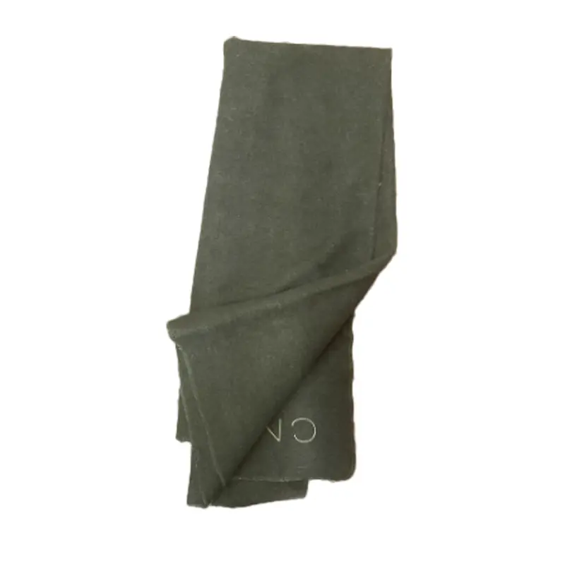 Olive Army Green Cozy Throw Blanket 1