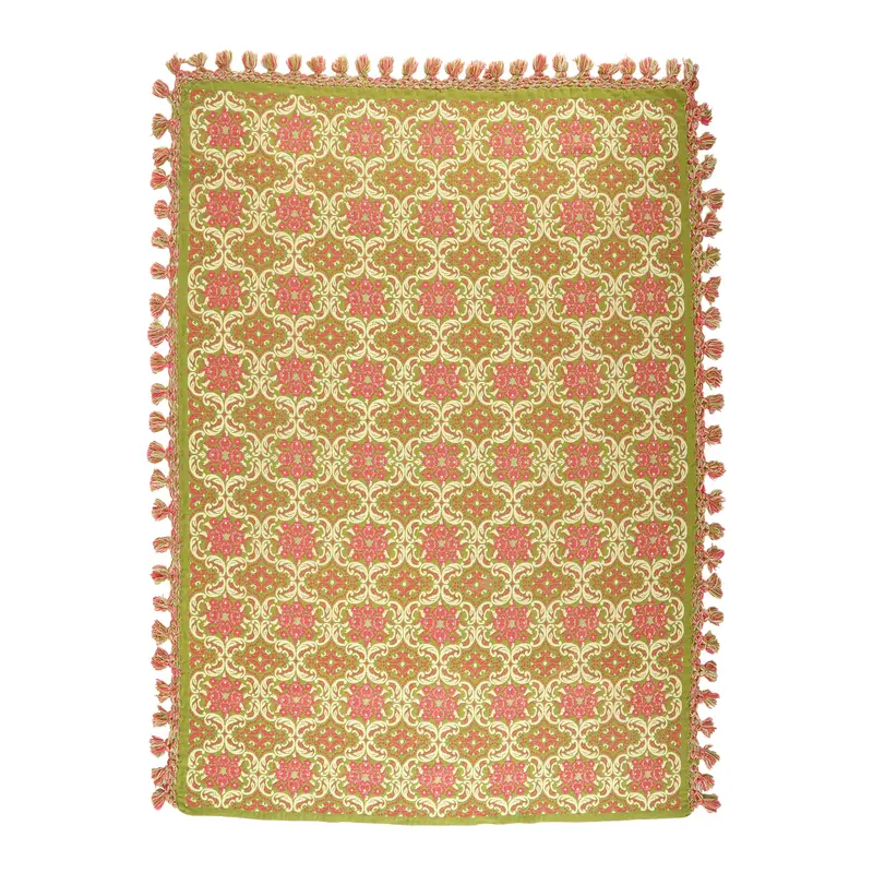 Oversized Reversible Floral Accent Throw Blanket 1