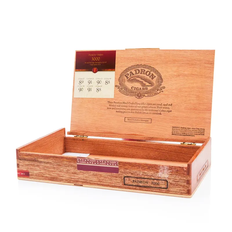 'Padron 3000' Solid Wood Cigar Box – A+D Certified 1