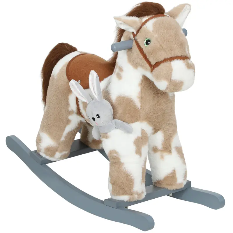 Plush Rocking Horse Toy – Realistic Sound Rocker For Toddlers Ages 2–5 1