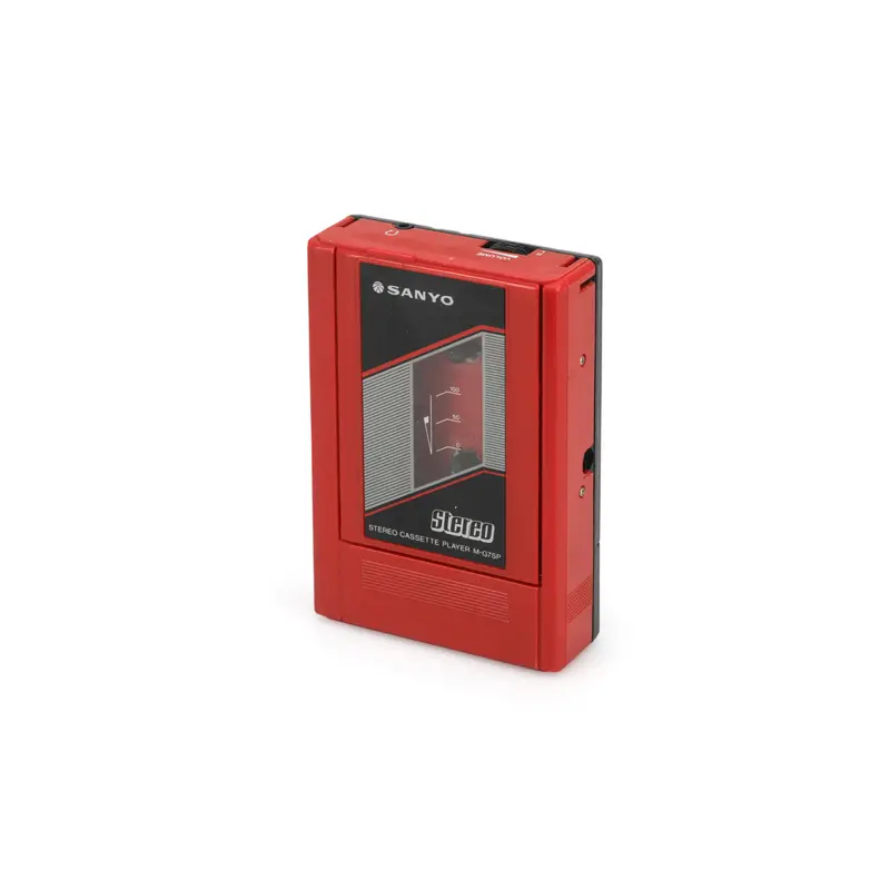 Retro Red Sanyo Cassette Player 1