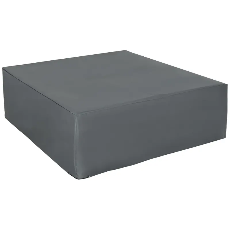 Waterproof & Uv-Resistant Garden Furniture Cover – Fits Large Rattan Sets, 205 X 192Cm Grey 1