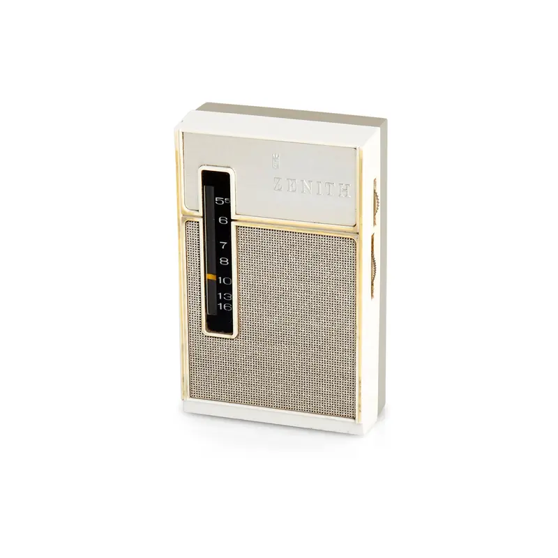 Zenith Silver-Tone Portable Radio – Model #1 1
